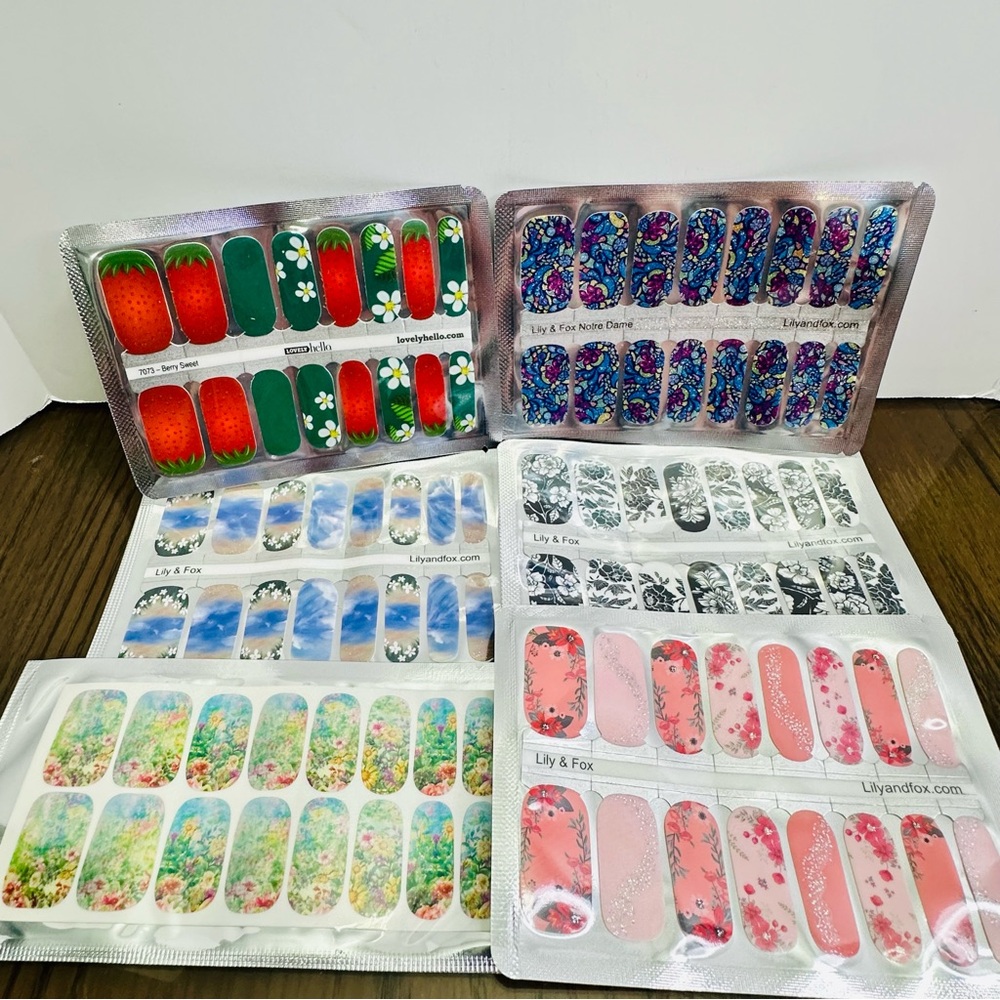 Nail Wraps Variety Pack of 6 Unopened
